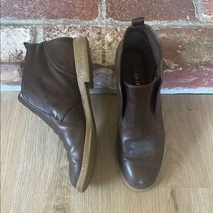 Indigo Brown Leather Boots